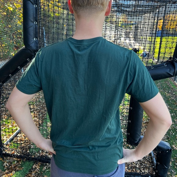 THE ELF BUDDY OMG SANTA MEN T SHIRT OLD NAVY POCKET MONSTER GREEN CHRISTMAS TREE - Picture 15 of 16